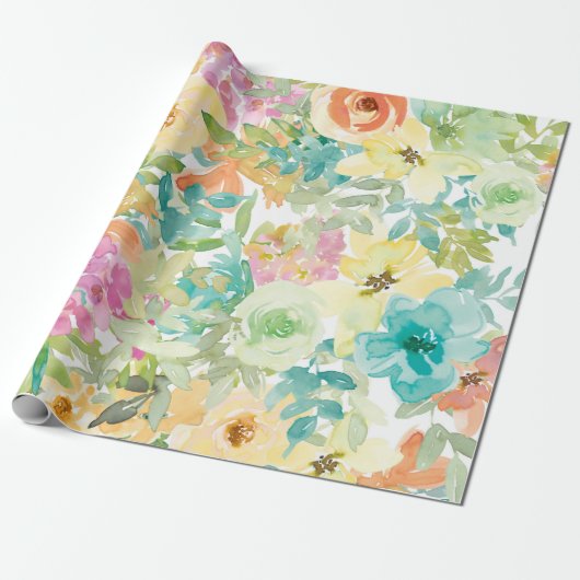 Bloeding Hartslag Cadeaupapier (Uitgerold)