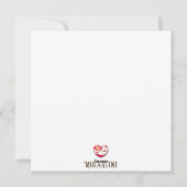 Bloeding Hartslag Comische Valentijn Feestdagenkaart (Achterkant)