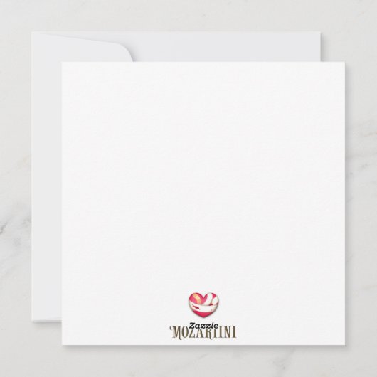 Bloeding Hartslag Comische Valentijn Feestdagenkaart (Achterkant)