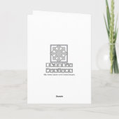 Bloeding Hartslag Feestdagen Kaart (Achterkant)