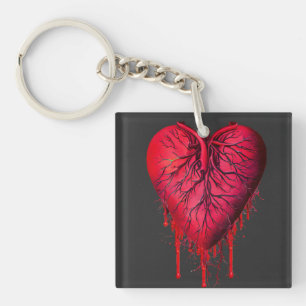 Bloeding Hartslag Harde liefde Harde onderbreking Sleutelhanger