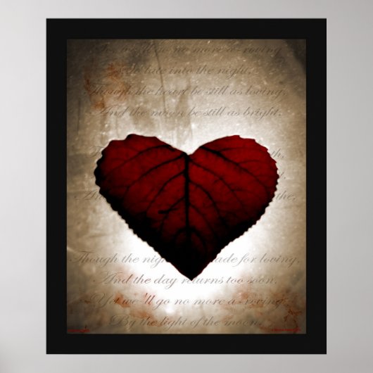 Bloeding Hartslag Poster (Voorkant)