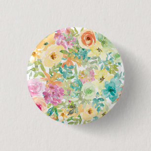 Bloeding Hartslag Ronde Button 3,2 Cm