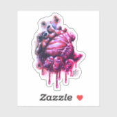 Bloeding Hartticker Sticker (Vel)