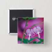 bloeding in de tuin. Krediet Vierkante Button 5,1 Cm (Voorkant /achterkant)