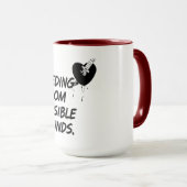 Bloeding uit onzichtbare wonden Mok (Voorkant rechts)