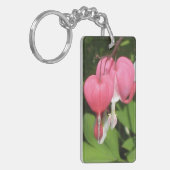 Bloedingen Hart Acryl Rechthoek Sleutelhanger (Voorkant Links)
