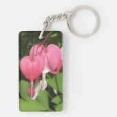 Bloedingen Hart Acryl Rechthoek Sleutelhanger (achterkant)