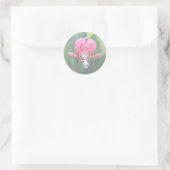 Bloedingen Hartbloemen Monogram E Stickers (Tas)