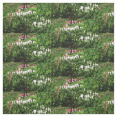 Bloedingen Hartenroze witte foto Stof (Swatch)