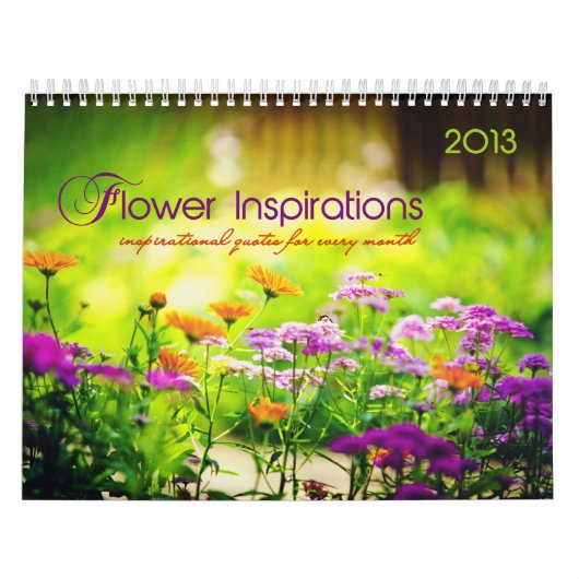 Bloedinspiraties. Maandelijkse inspirerend noterin Kalender (Hoes)