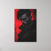 Bloedjager Donker Portret Canvas Afdruk (Voorkant)
