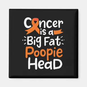 Bloedkanker Awareness Lint Leukemie Poopie Head Magneet