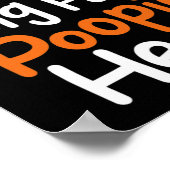 Bloedkanker Awareness Lint Leukemie Poopie Head Poster (Hoek)