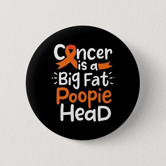 Bloedkanker Awareness Lint Leukemie Poopie Head Ronde Button 5,7 Cm (Voorkant)