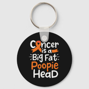 Bloedkanker Awareness Lint Leukemie Poopie Head Sleutelhanger