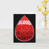 Bloedkanker Awareness Month Patiëntenondersteuning Kaart (Gele Bloem)