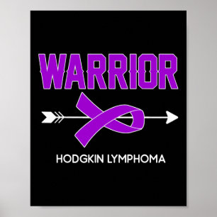 Bloedkanker Awareness Outfit Hodgkin Lymfoom Oorlo Poster