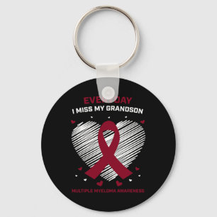 Bloedkanker Awareness Producten Kleinzoon Multiple Sleutelhanger