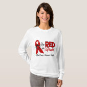 Bloedkanker Bewustmakende Maand Bloemen 2 T-shirt (Voorkant volledig)