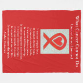 Bloedkanker Bewustmaking Koolstofdeklagen Fleece Deken (Voorkant (Horizontaal))