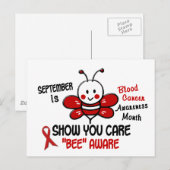 Bloedkanker Bewustmakingsmaand Bewaar 1.1 Briefkaart (Voorkant / Achterkant)