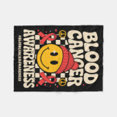 Bloedkanker Bewustzijn Groovy Lint Bloedkanker Fleece Deken (Voorkant (Horizontaal))