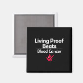Bloedkanker bewustzijn leukemie lymfoom overlevend magneet (Voorkant / Achterkant)