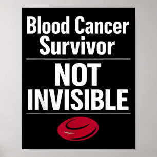 Bloedkanker Bewustzijn Leukemie Lymfoom Overlevend Poster