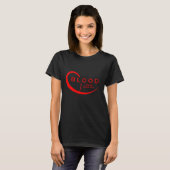 Bloedkanker bewustzijn rode lint 3 t-shirt (Voorkant volledig)
