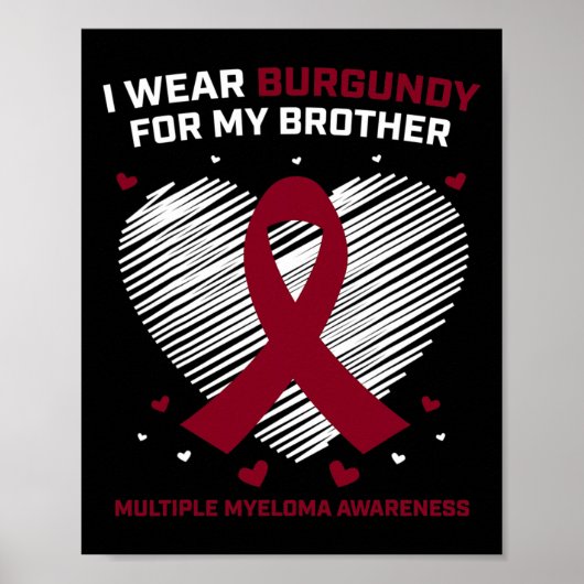 Bloedkanker Bourgondië Broer Multipel Myeloom Bewu Poster (Voorkant)