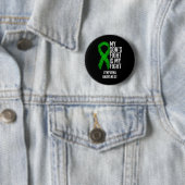Bloedkanker De strijd van mijn zoon is mijn vechtl Ronde Button 5,7 Cm (In situ)