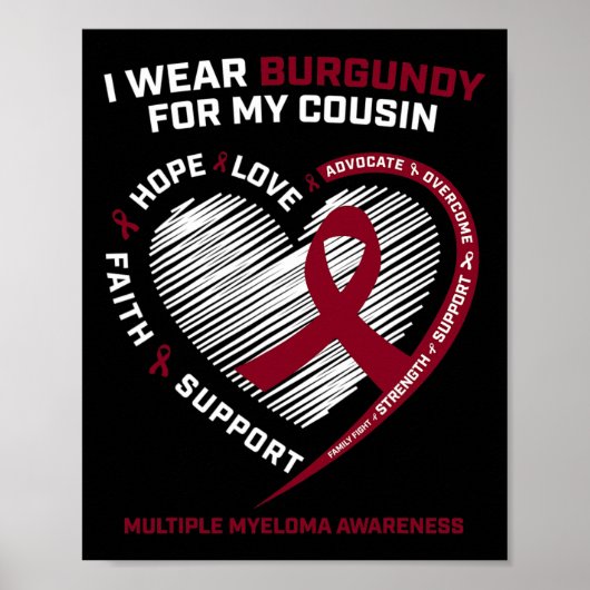 Bloedkanker Draag Bourgondisch neefje multipel mye Poster (Voorkant)