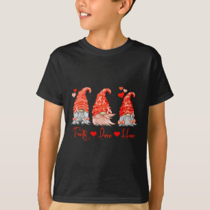 Bloedkanker Geloof Hoop Liefde Rode Dwergen Hart O T-shirt