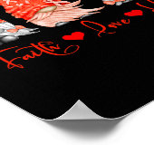 Bloedkanker geloof hoop liefde rode kabouters hart poster (Hoek)