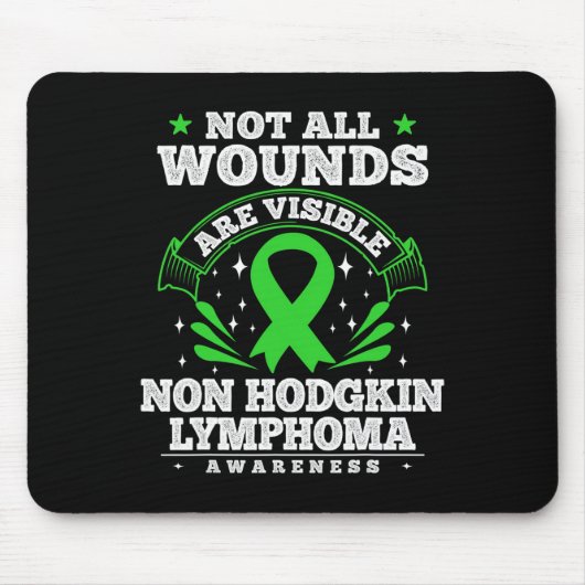 Bloedkanker Gift Non Hodgkin-Lymfoom Awareness R Muismat (Voorkant)