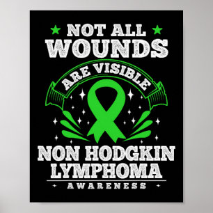 Bloedkanker Gift Non Hodgkin-Lymfoom Awareness R Poster