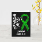 Bloedkanker Het gevecht van mijn nichtje is mijn v Kaart (Gele Bloem)