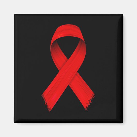 Bloedkanker HIVAIDS Awareness Red Ribbon Week Awa Magneet (Voorkant)