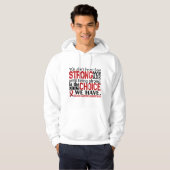 Bloedkanker hoe sterk we zijn hoodie (Voorkant volledig)