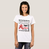 Bloedkanker Hoop Distributie Collage T-shirt (Voorkant volledig)