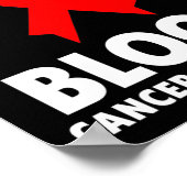 Bloedkanker - Ik draag rood voor bloedkankerbewust Poster (Hoek)