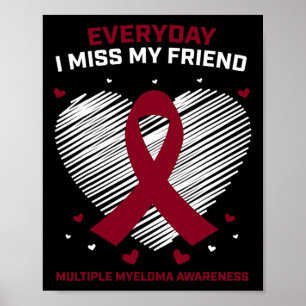 Bloedkanker Ik Mis Mijn Vriend Multipel Myeloom Aw Poster