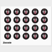Bloedkanker Ik mis mijn vriend Multipel Myeloom Aw Ronde Sticker (Vel)