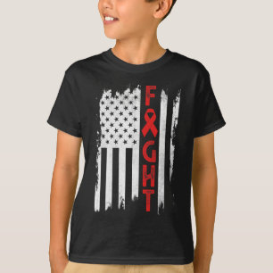 Bloedkanker krijger Bloedkanker Bewustzijn Rode le T-shirt