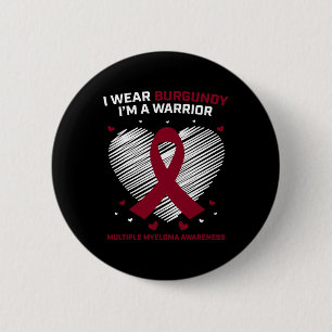 Bloedkanker Krijger Multiple Myeloma Bewustzijn Pr Ronde Button 5,7 Cm