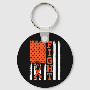 Bloedkanker Leukemie Vlag tegen kanker - Bewustzij Sleutelhanger