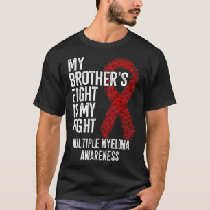 Bloedkanker Mijn broers vecht is mijn vechtlust T-shirt