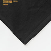 Bloedkanker overlevende woord art fleece deken (Hoek)