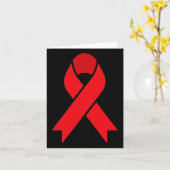 Bloedkanker Red Ribbon Week Awareness HIVids AWA Kaart (Gele Bloem)